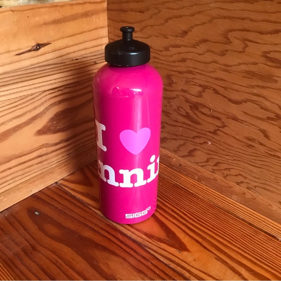 lululemon athletica Other - Lululemon Pink I Love Running Sigg Water Bottle, GUC, 10”